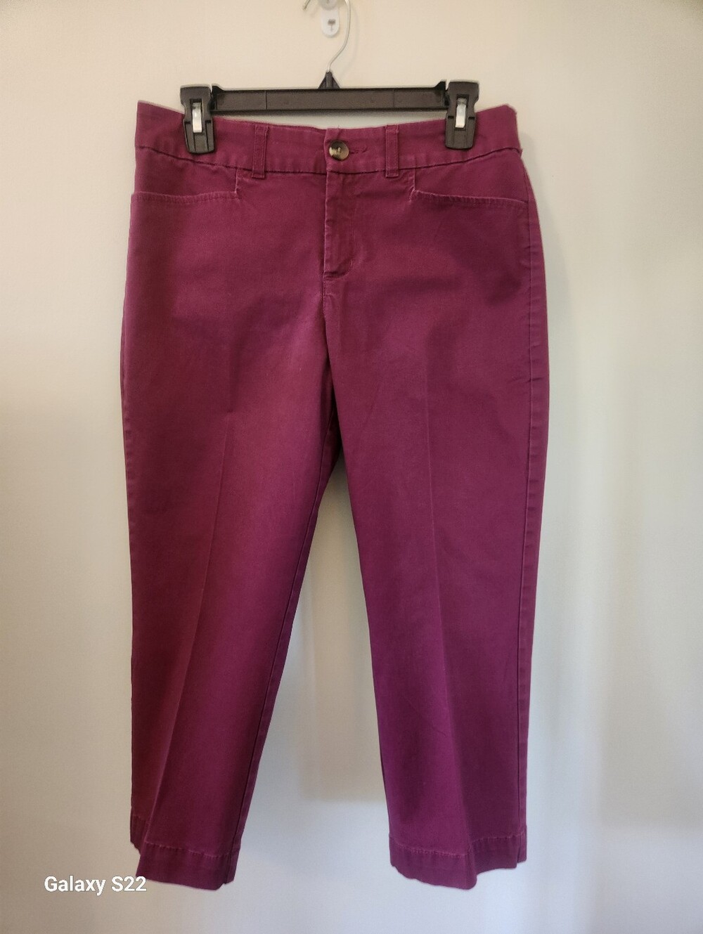 Croft&Barrow Women's Raspberry Skinny Crop Jeans